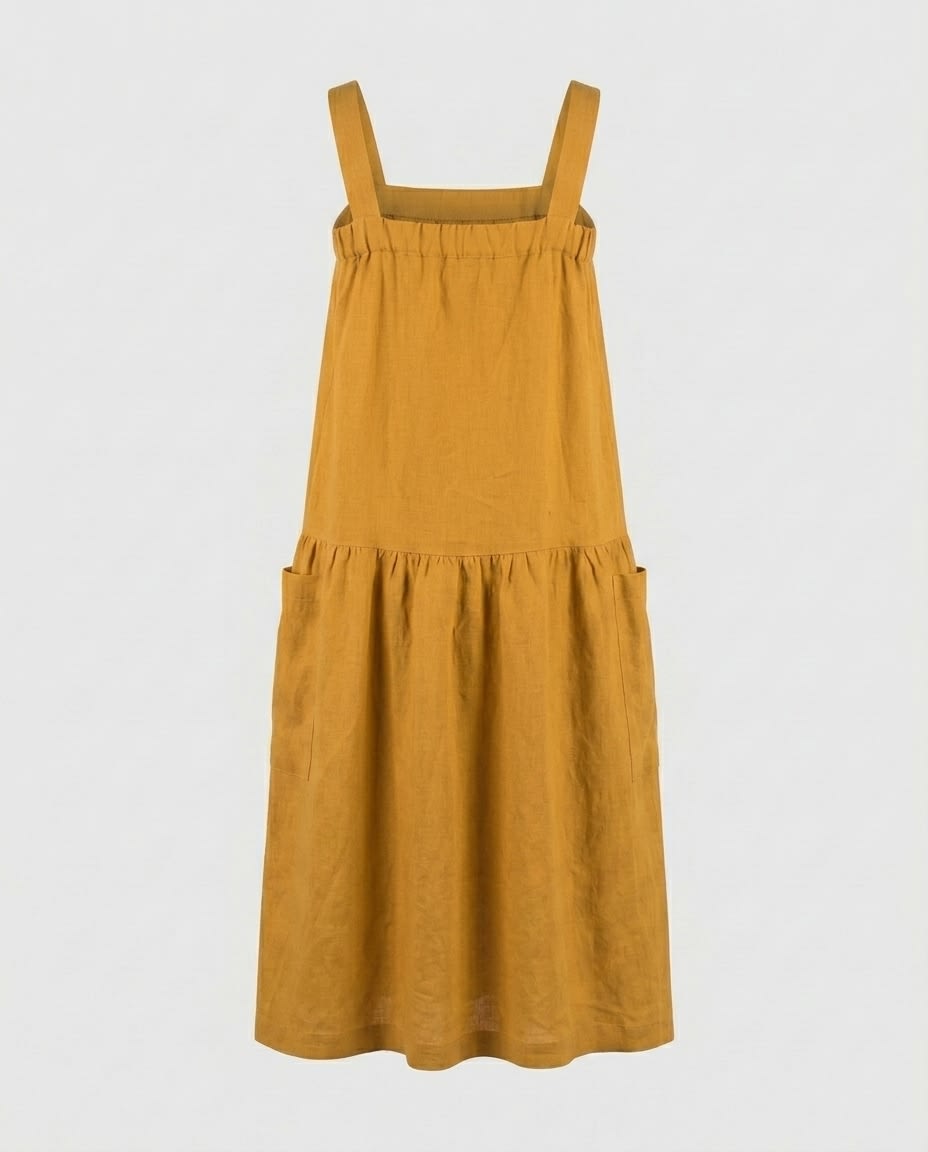 Pinafore Linen Dress