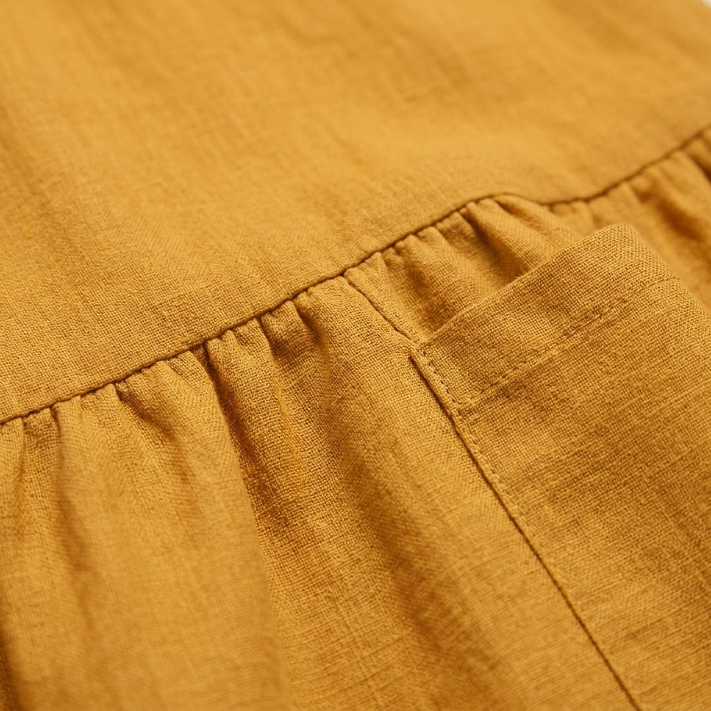 Pinafore Linen Dress
