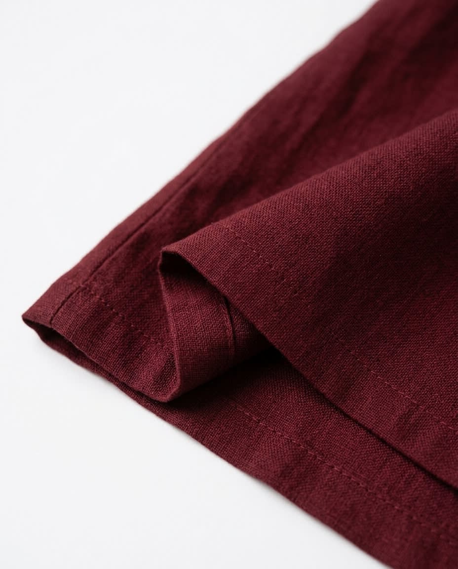 Sleeveless Button-Front Linen Midi Dress