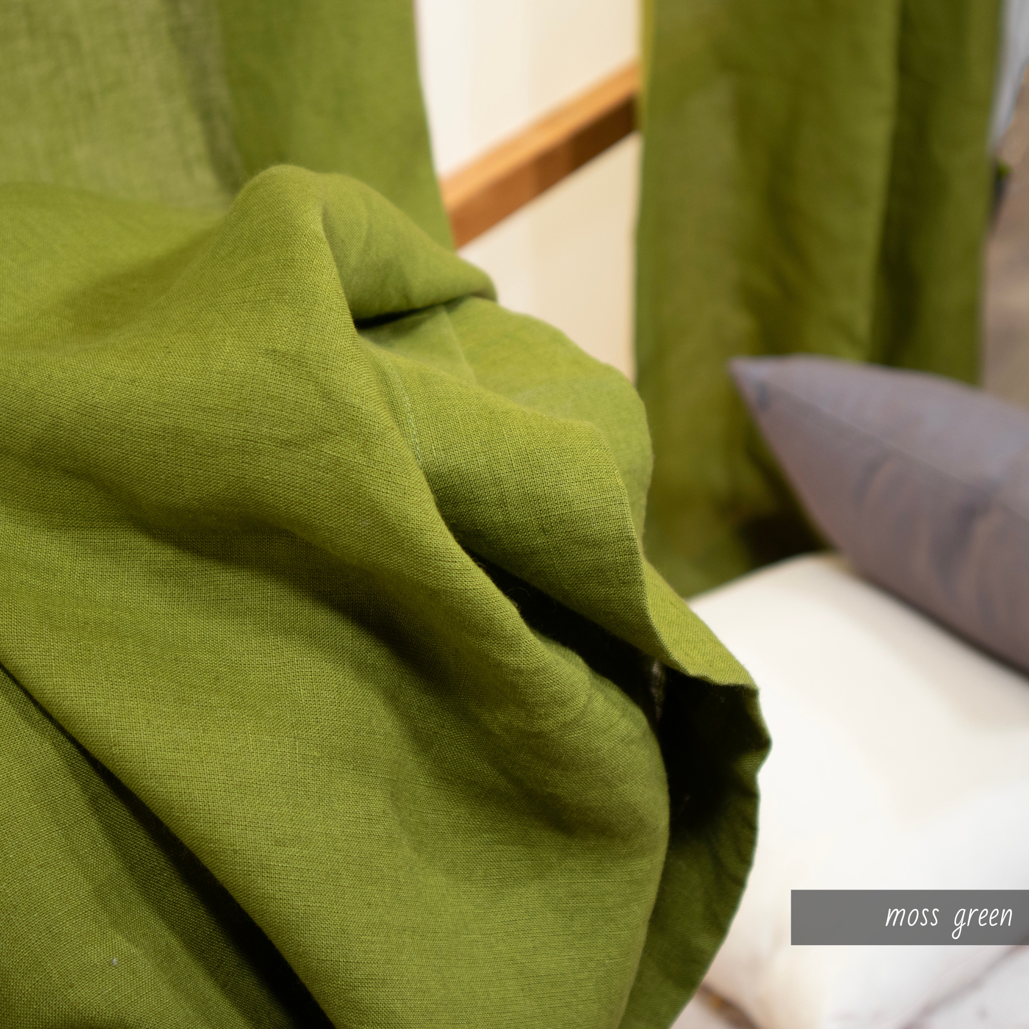 100% LINEN SHOWER Curtain 41 Color Option Natural European Linen Curtain for shower Ship From USA