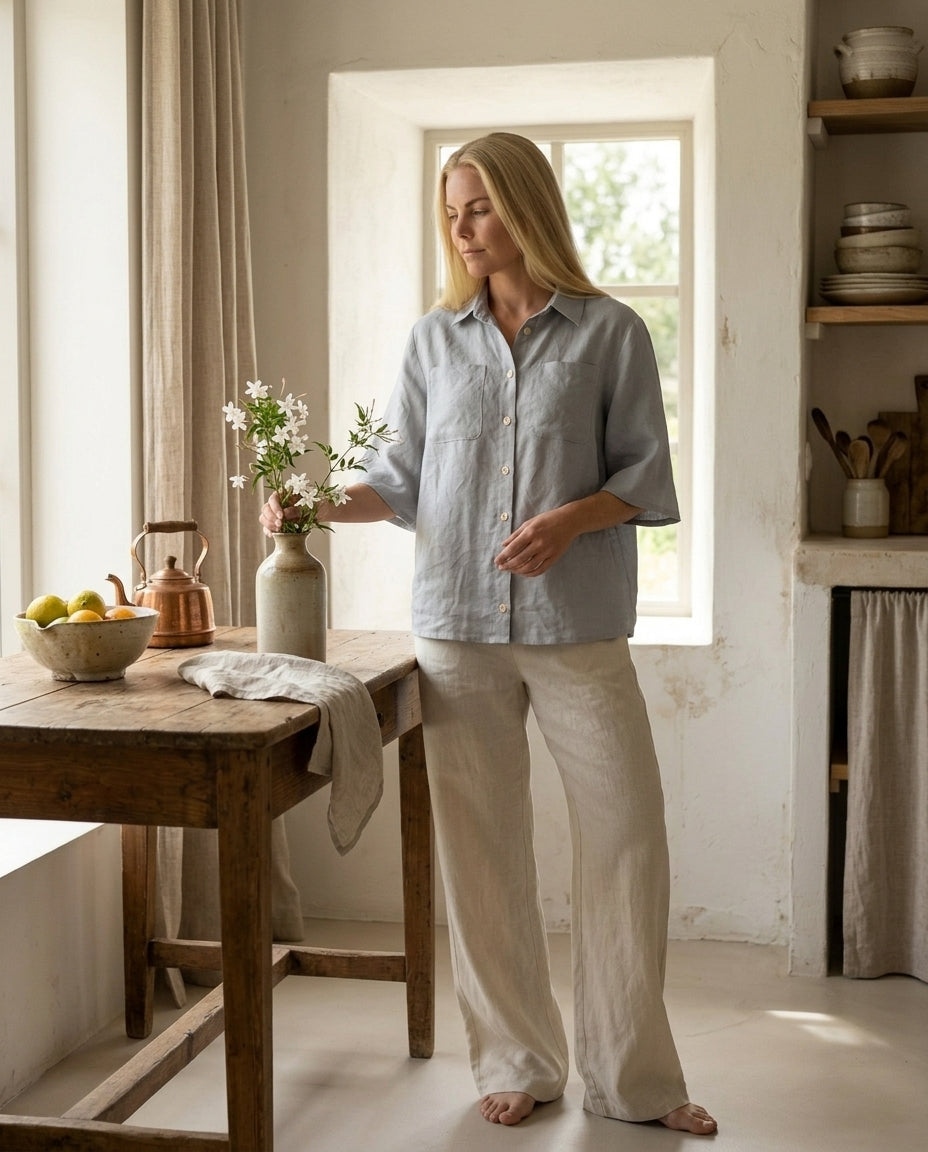 European Linen Blouse