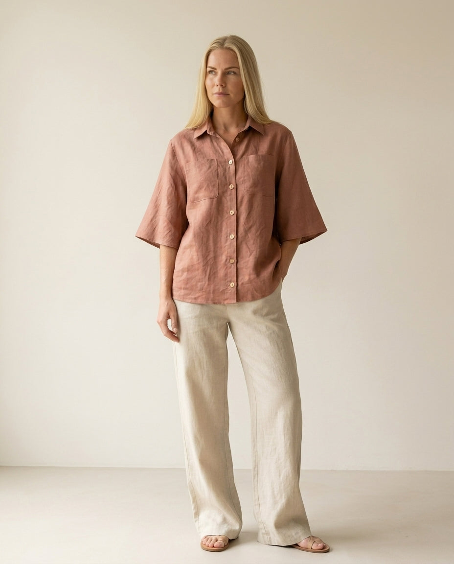 European Linen Blouse