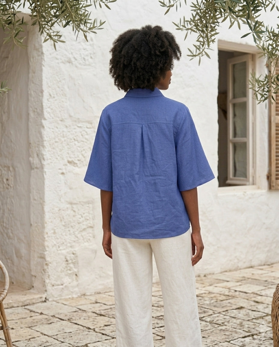 European Linen Blouse