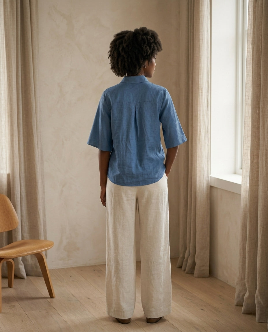European Linen Blouse