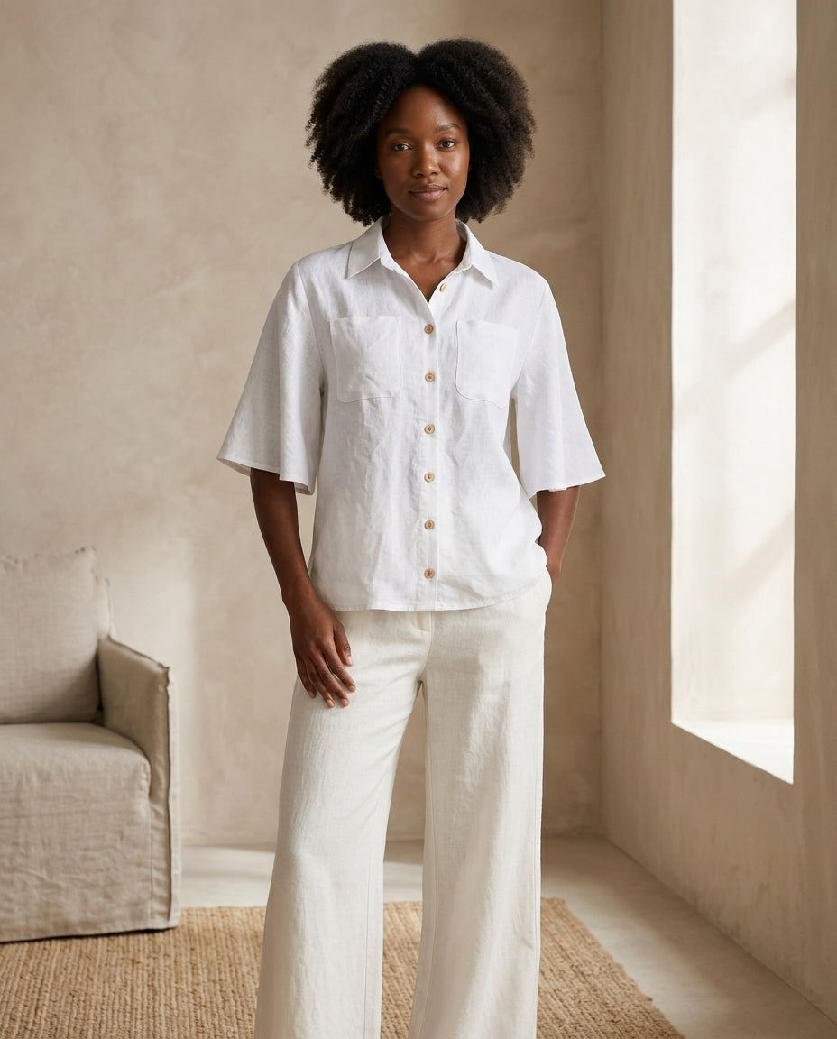 European Linen Blouse