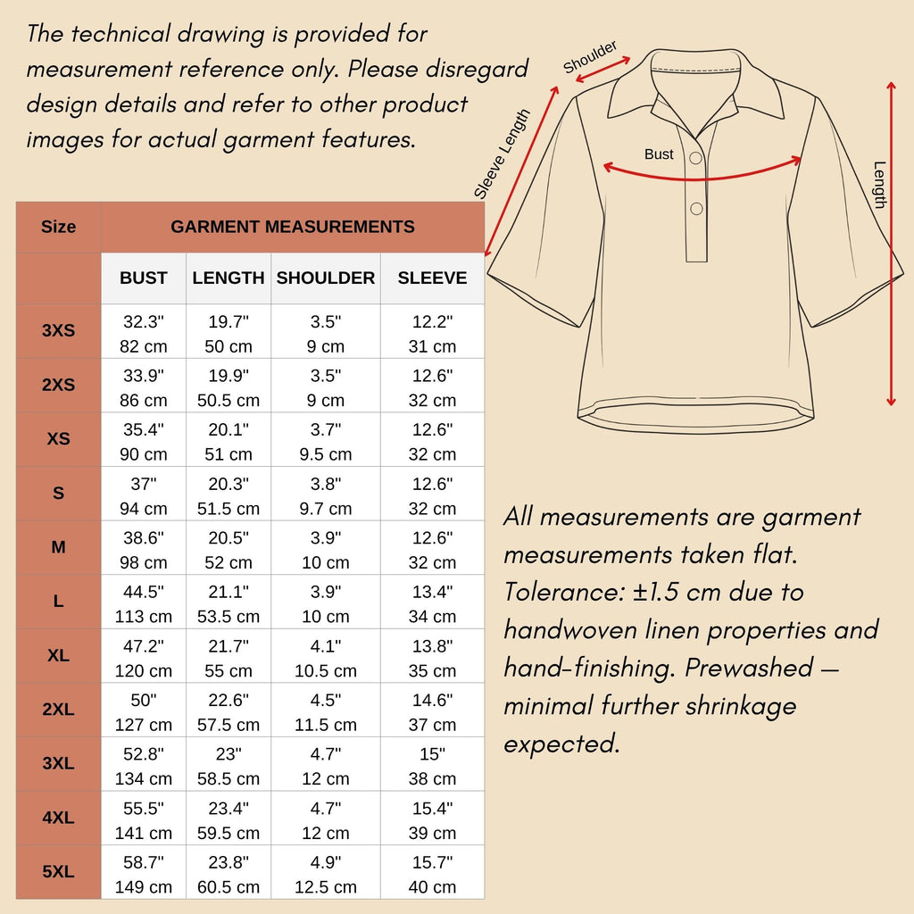 Linen Polo Blouse