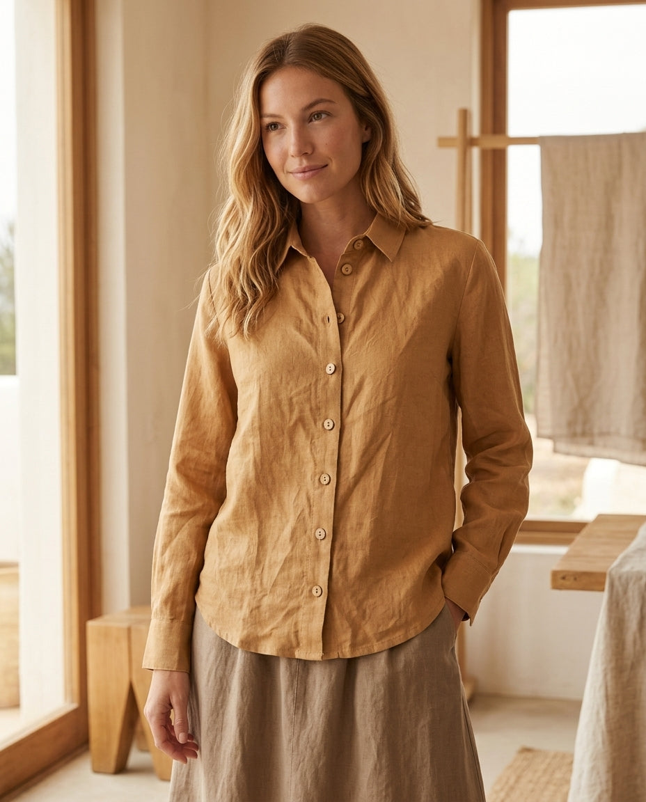 Linen Basic Blouse