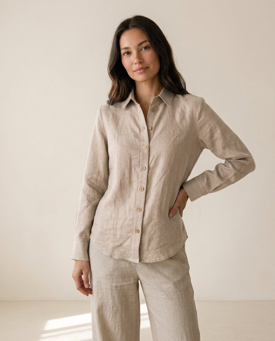 Linen Basic Blouse