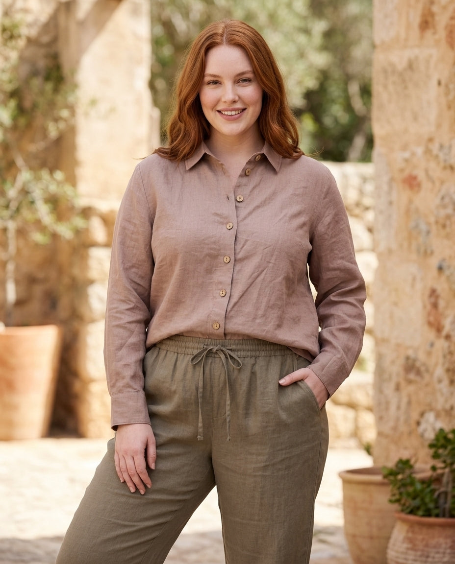 Linen Basic Blouse