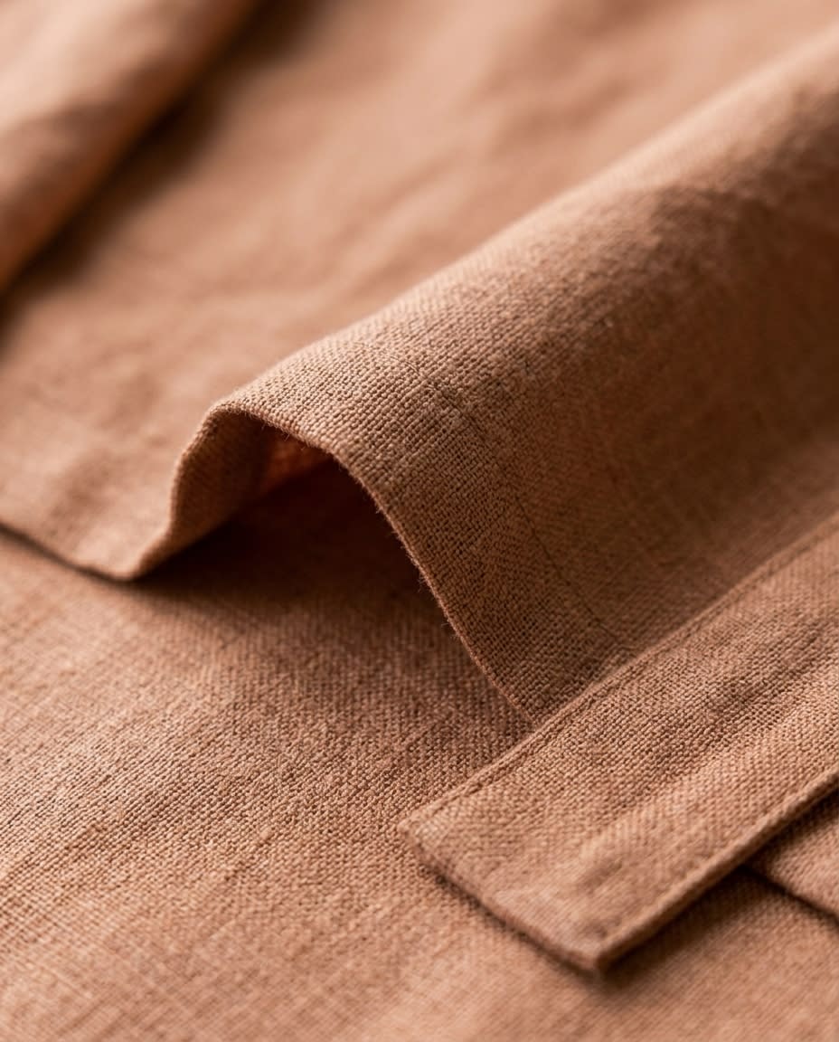 Sleeveless Linen Wrap Dress
