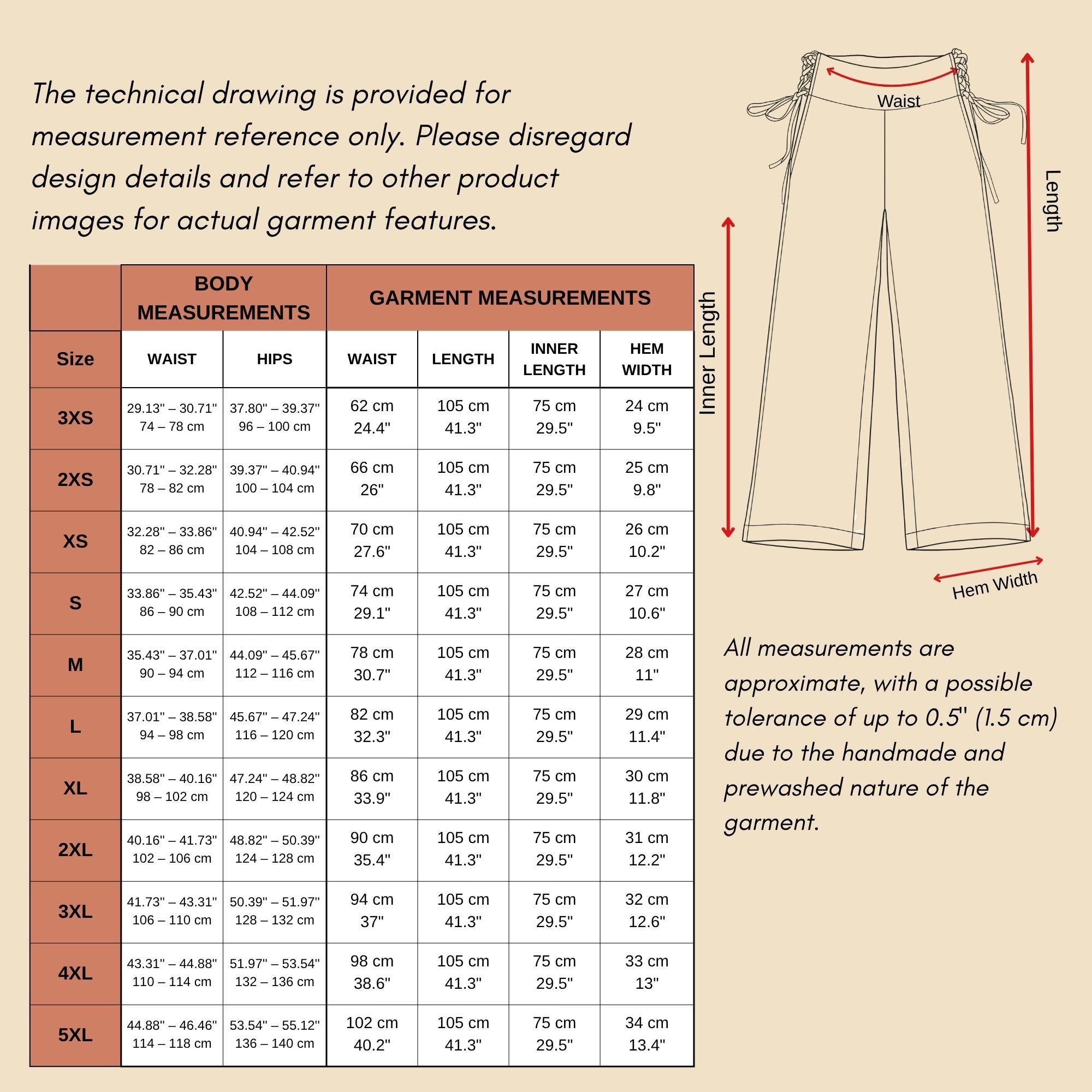 Linen Pants with Side Tie Detail
