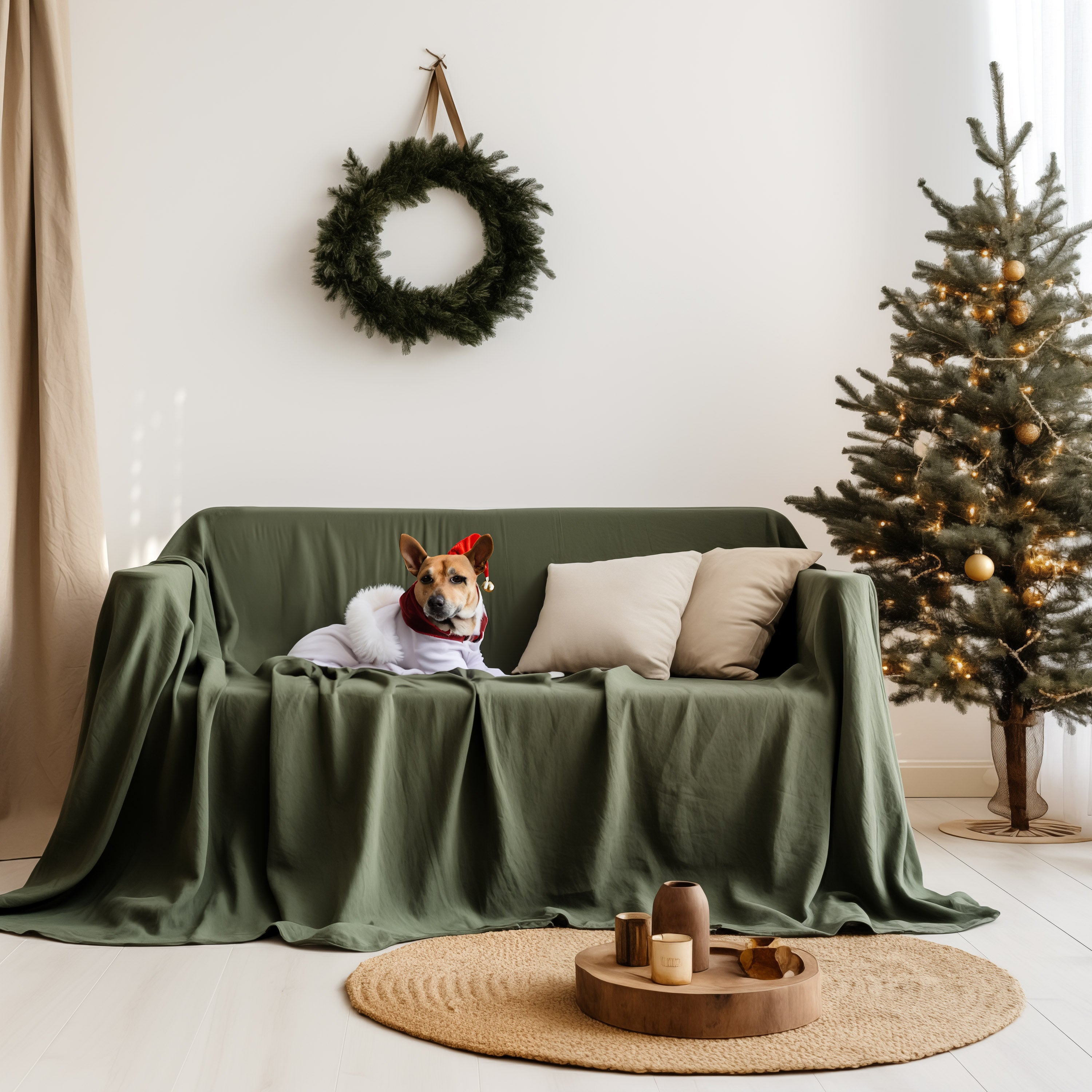 Linen Couch Cover