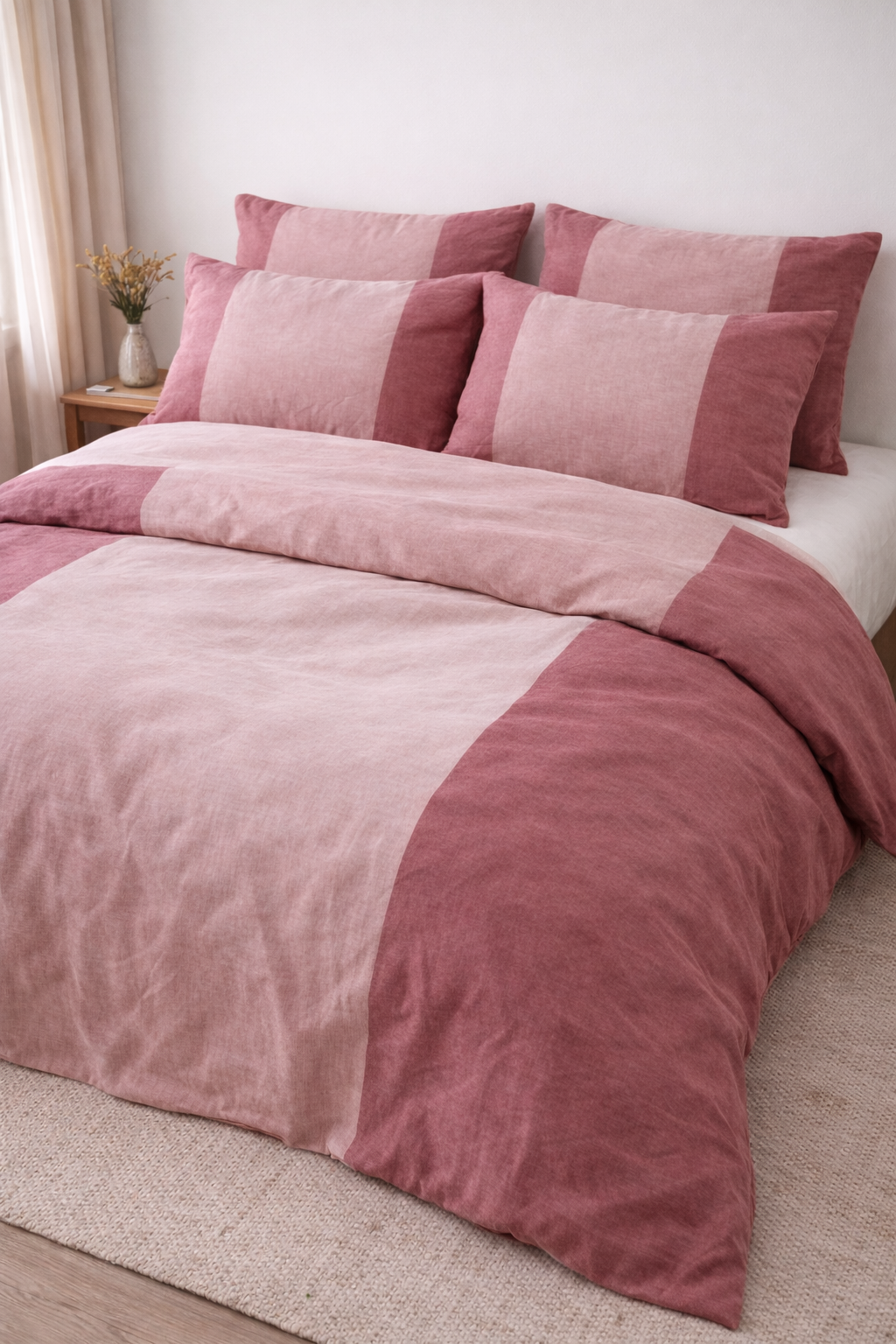 Dusty Rose Pink Pillowcase