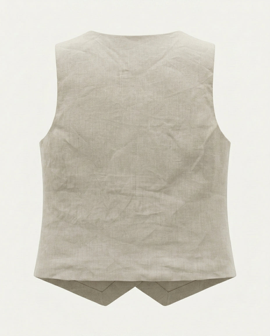 Women's Tailored Button-Up Vest