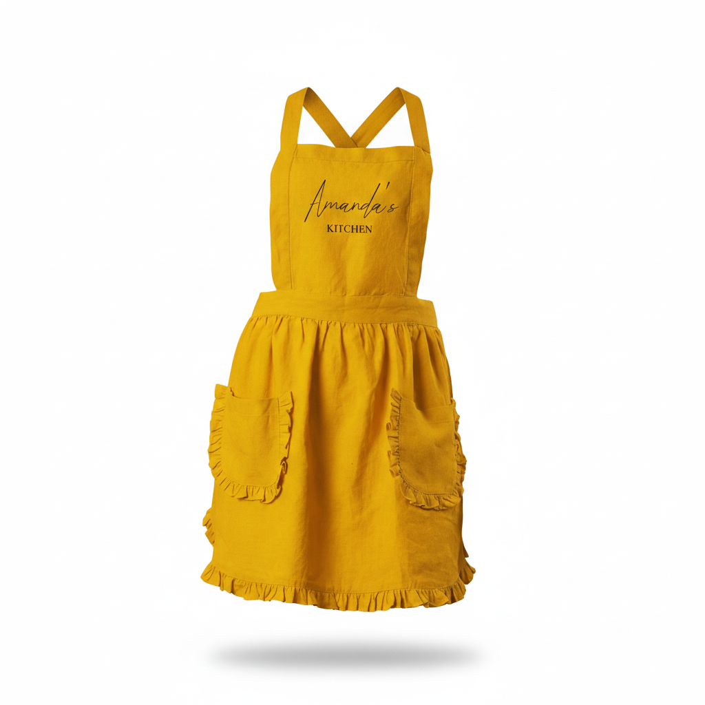 Personalized Linen Apron