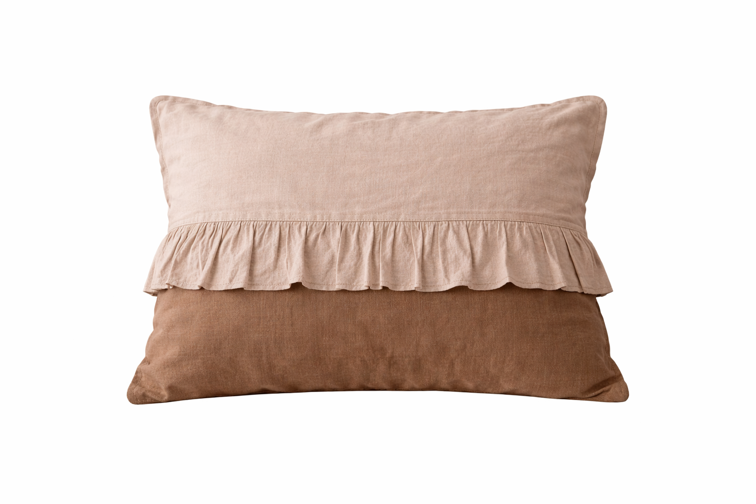 Linen Pillowcase with Ruffle Trim