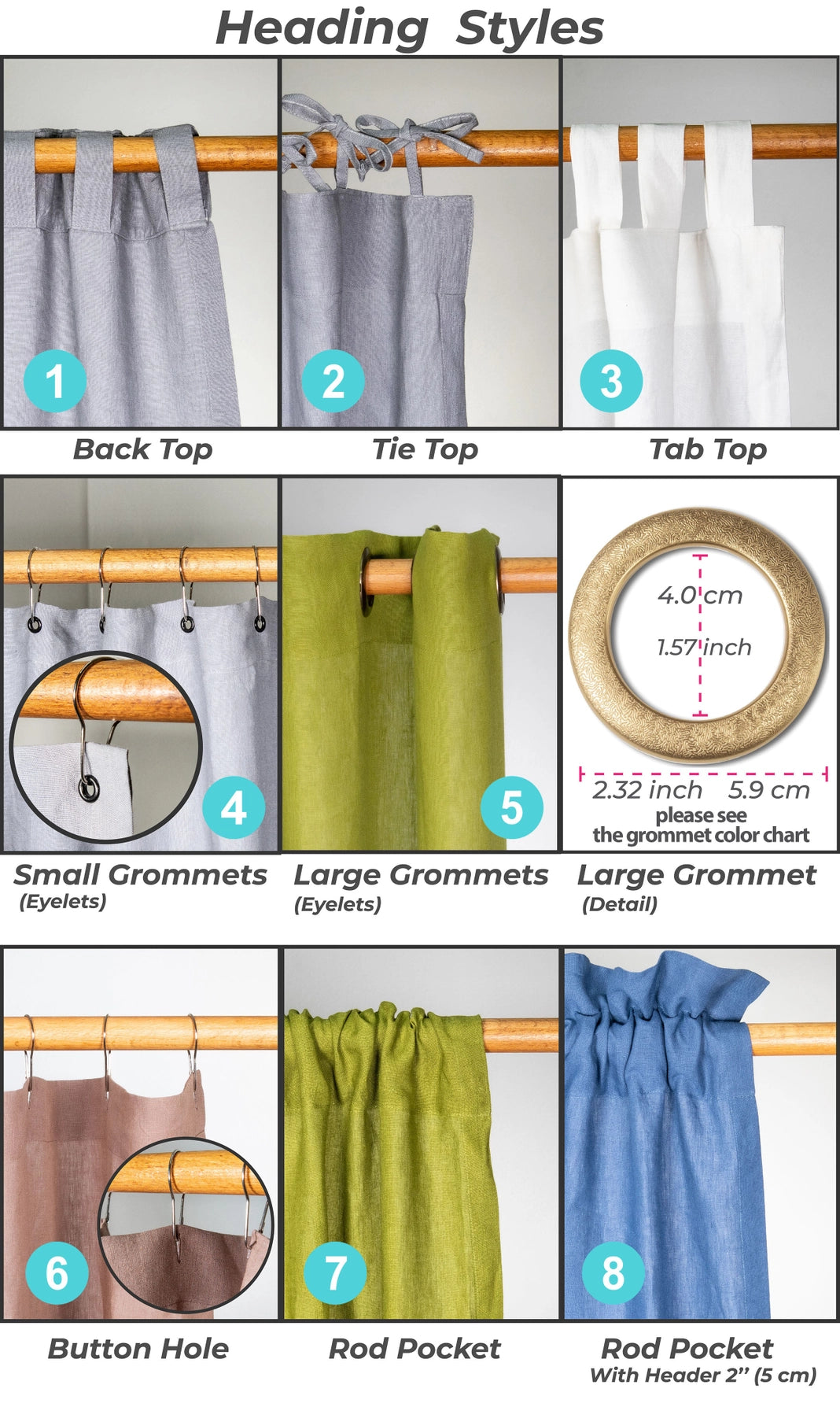 Linen Shower Curtains