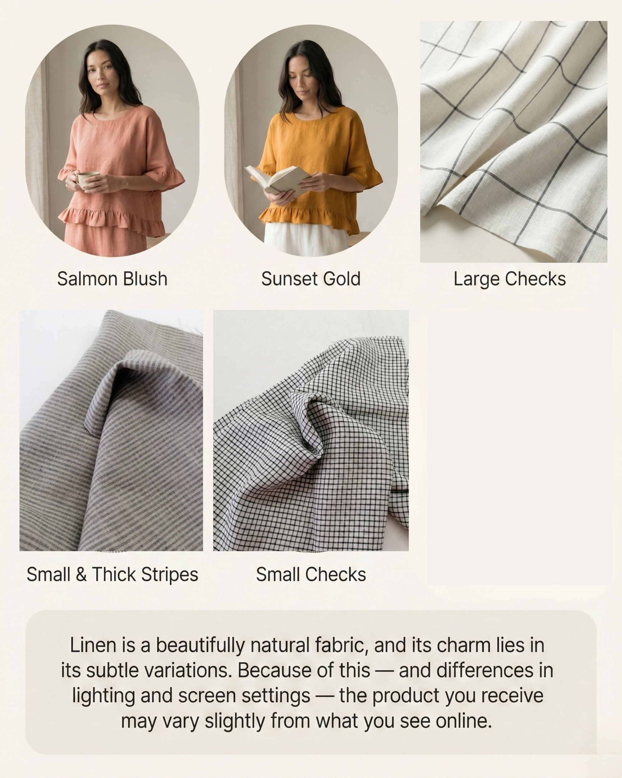 Ruffled Linen Blouse