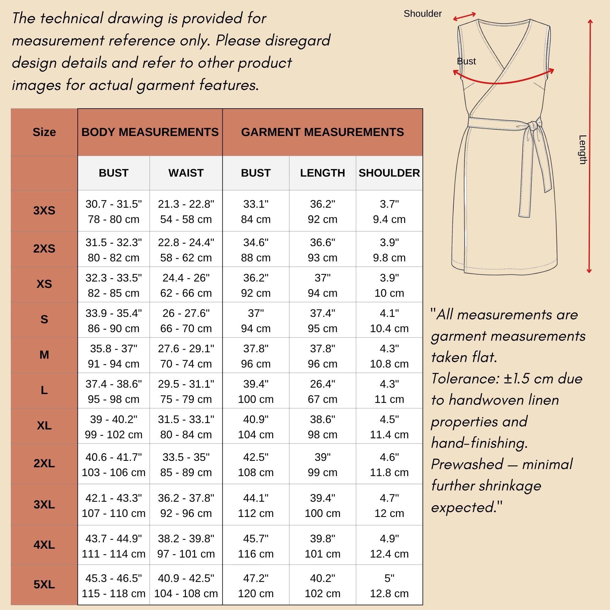 Sleeveless Linen Wrap Dress