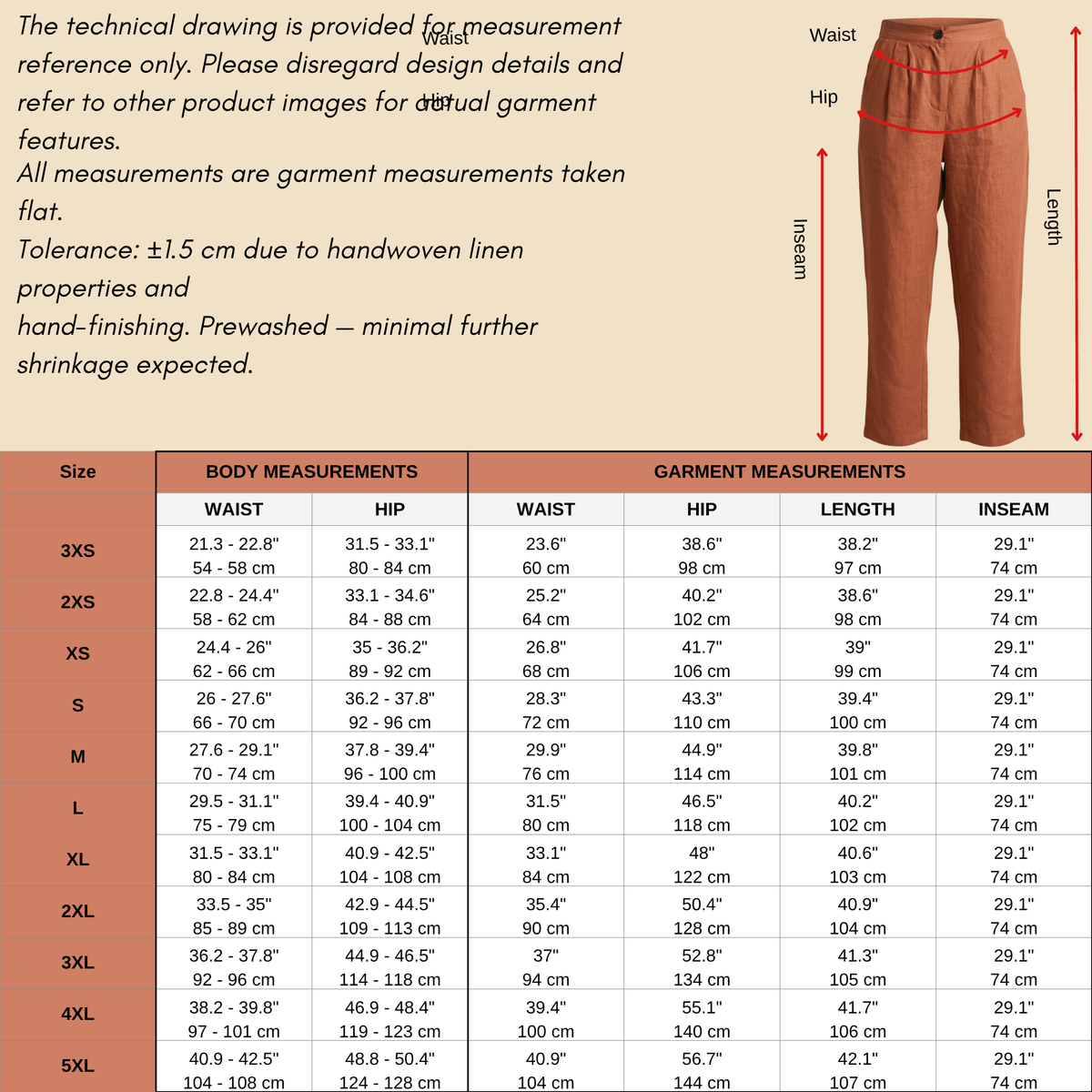 Pleated High-Waist Linen Trousers