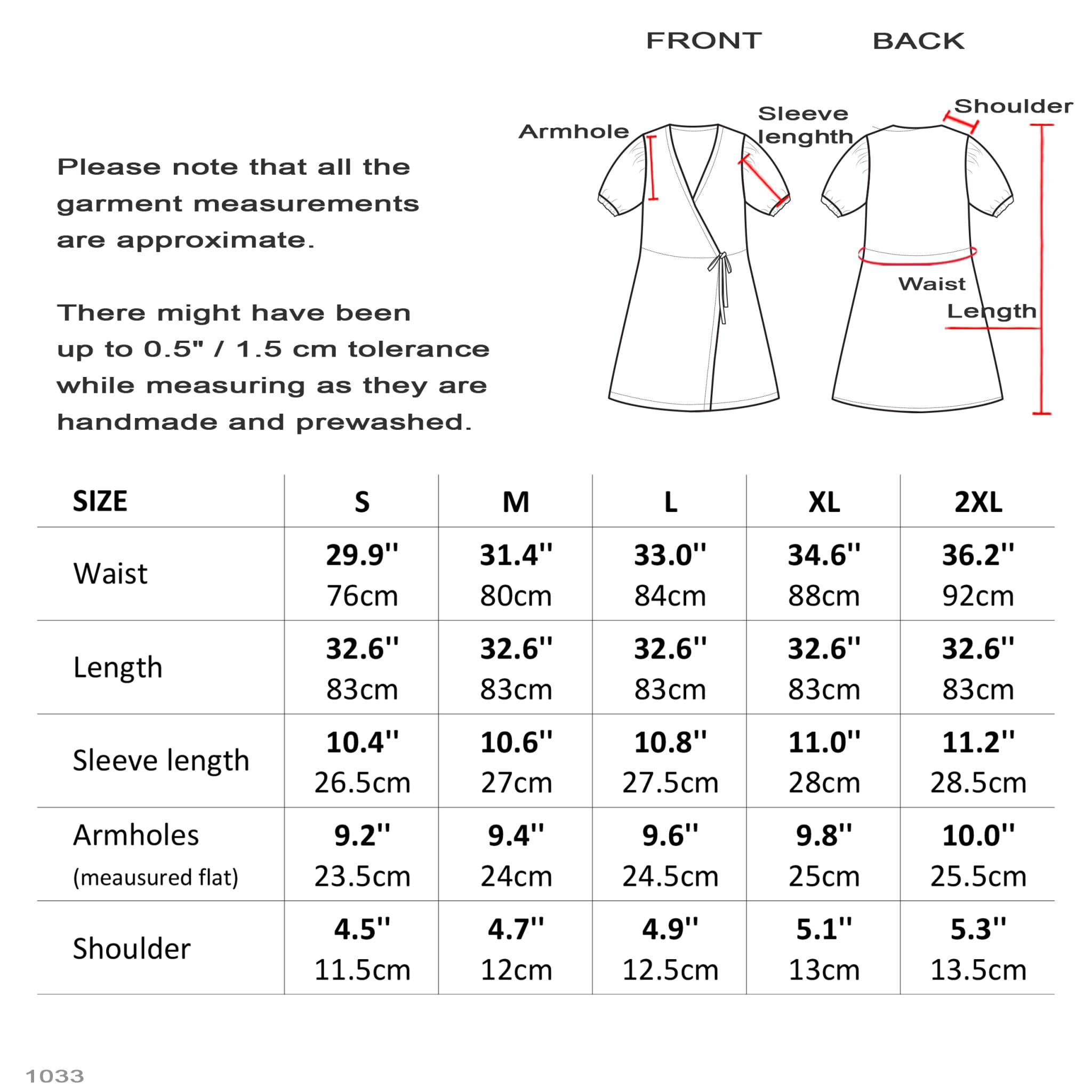 Puff-Sleeve Linen Wrap Mini Dress