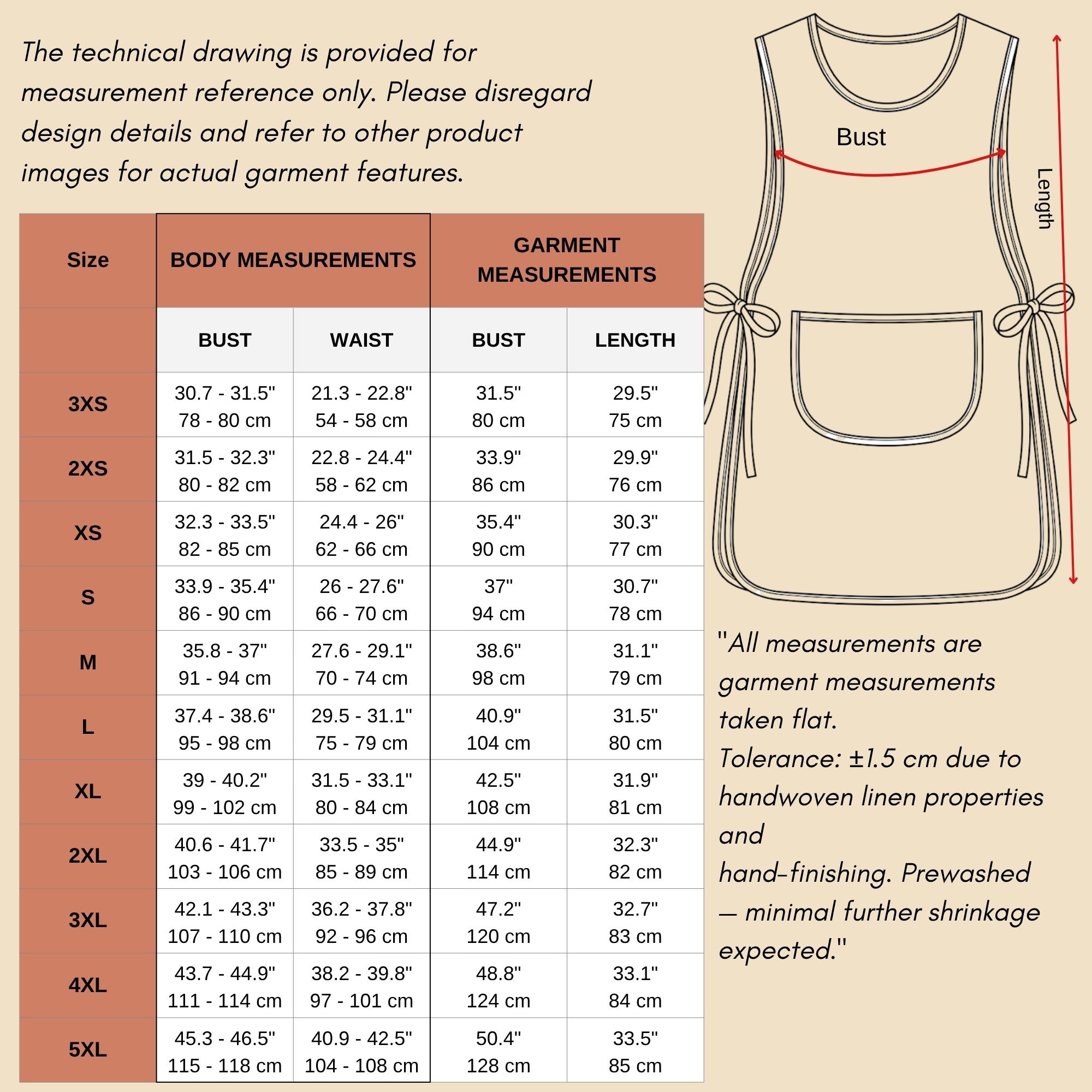 Linen Tabard Apron