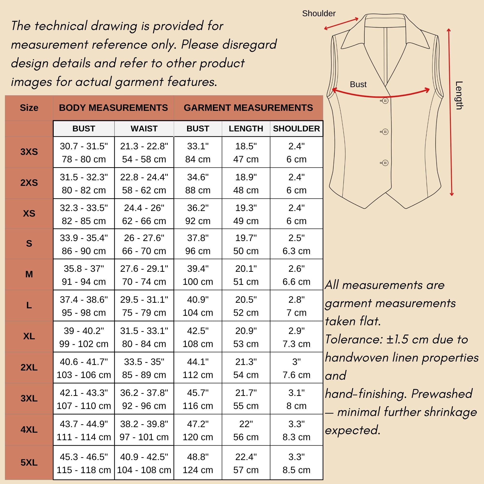 Collared Linen Waistcoat Vest