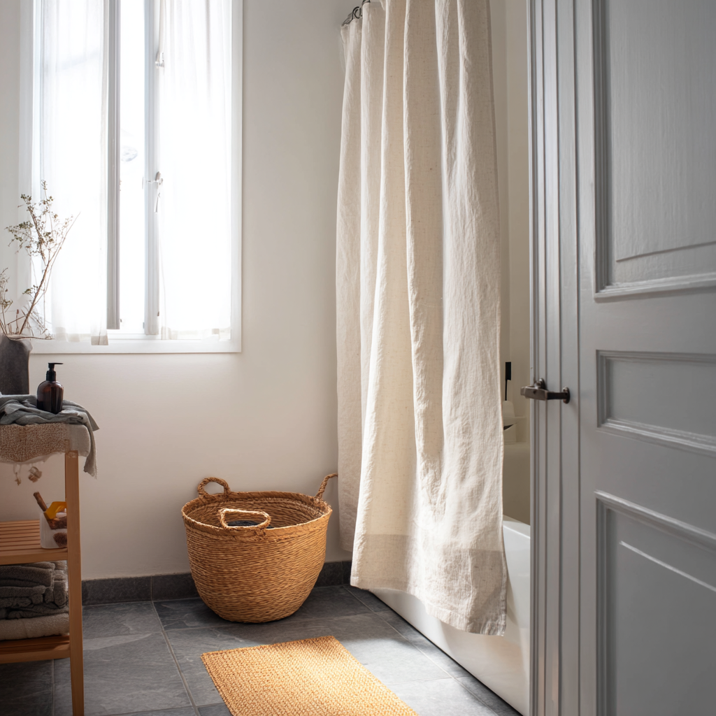 Linen Shower Curtains