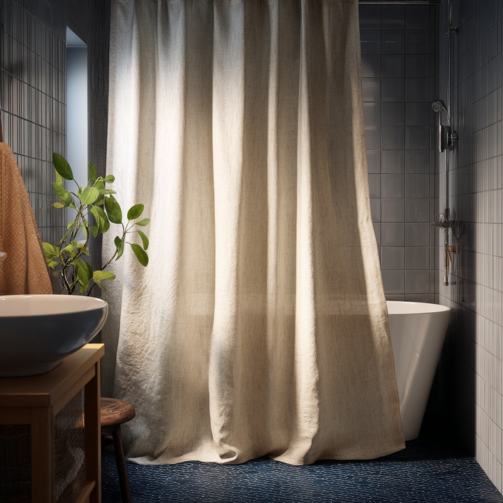 Linen Shower Curtains