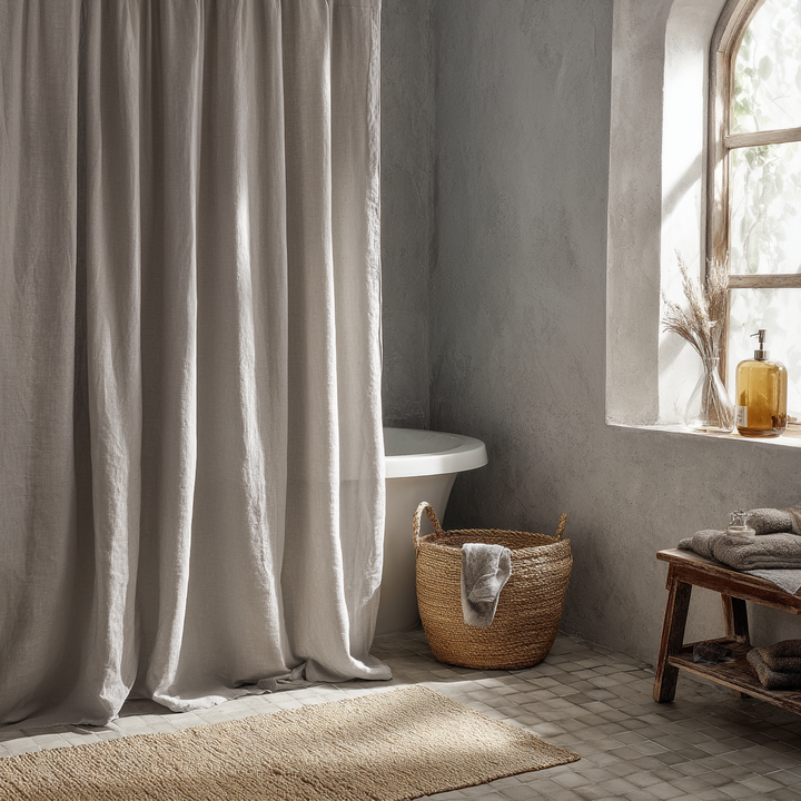Linen Shower Curtains
