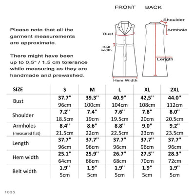 CapSleeveLinenTunicDressSizeChart