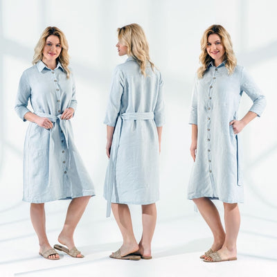 Linen Button Dress