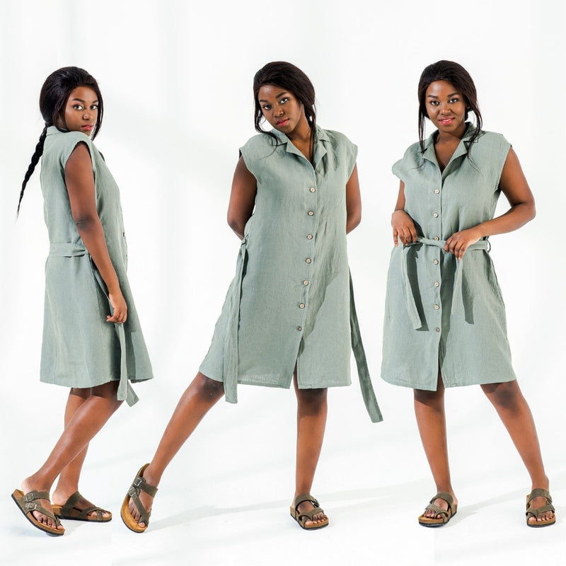 Loungewear Linen Tunic Dress